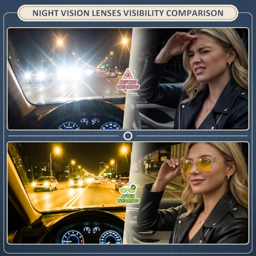 Image of LVIOE Night Vision Driving Glasses for Women Polarized