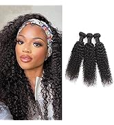 Dsoar Afro Kinky Curly Hair Bundles Unprocessed Human Hair Extensions Weave Weft Natural Color fo...