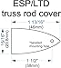 Blank Truss Rod Cover for ESP/LTD Guitars