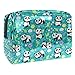 Produktbild Make-up-Kosmetiktasche, multifunktional, Reise-Kulturbeutel, Organizer für Frauen, süßer Panda, Bambus