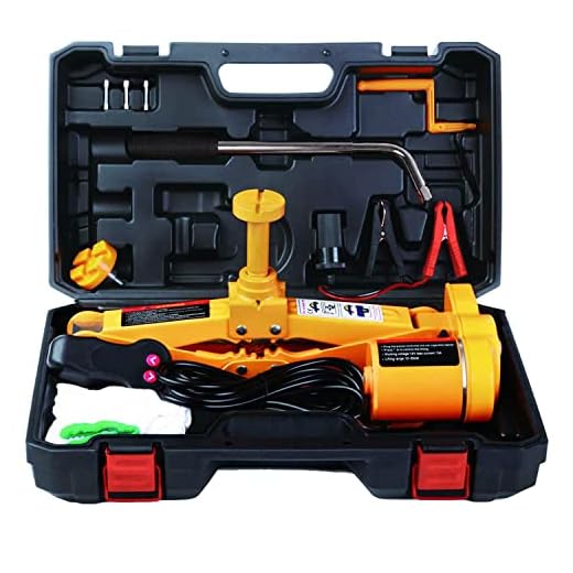 Electric Car Jack Kit ROGTZ Electric Scissor Jack 3 Ton All-in-one Automatic 12v Scissor Lift Jack with Hand Crank for Tire Change Replacement