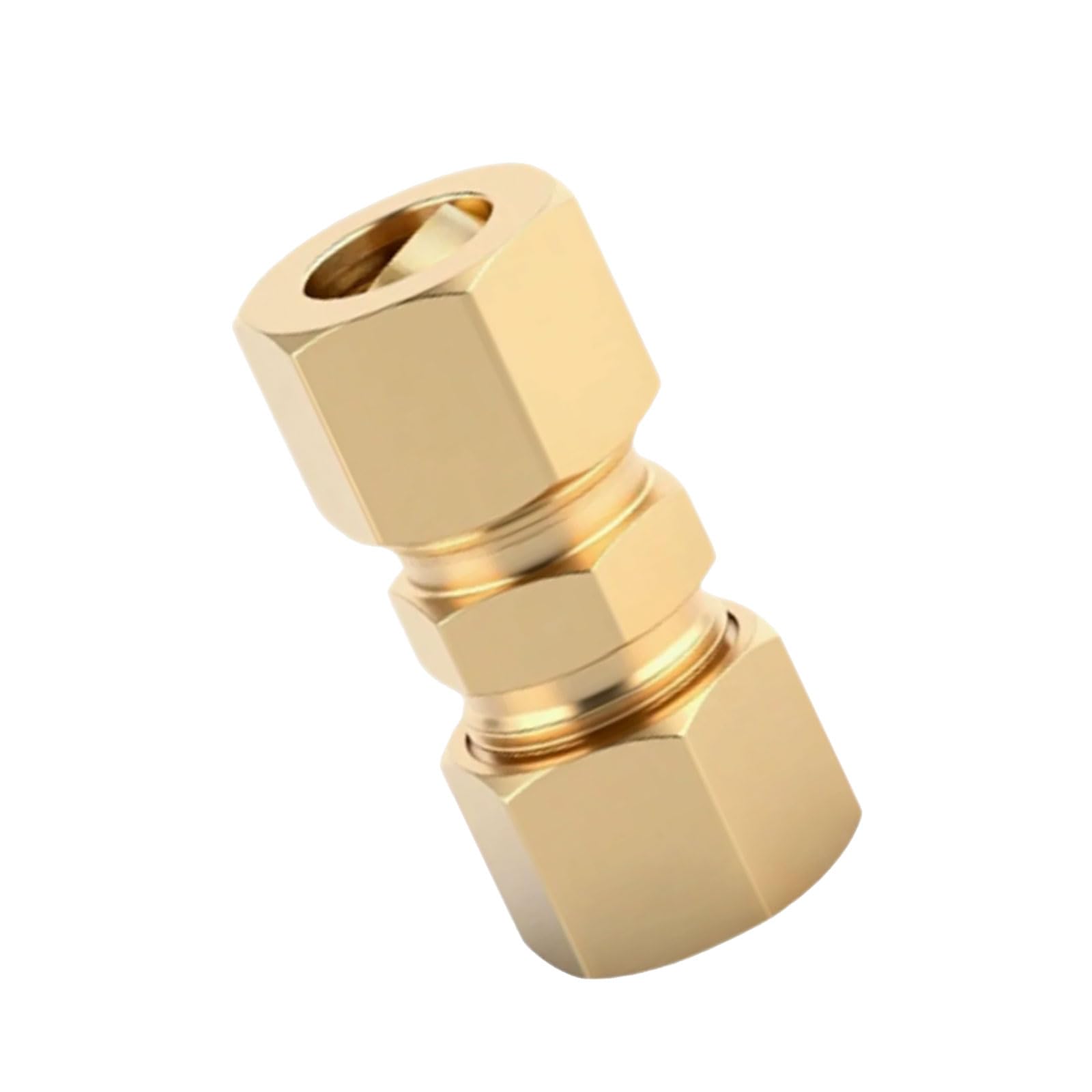 10Pcs Heavy Duty Brass Compression Fittings for Secure and Connection in Fluid Transfer Systems Brass Triple Union Fitting