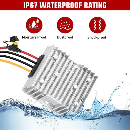 Image of Nilight 48V to 12V Voltage Converter 240W 20A Regulator Step Down to 12VDC Waterproof DC Convert Reducer Power Supply Transformer Module for Golf Cart Scooters Trucks