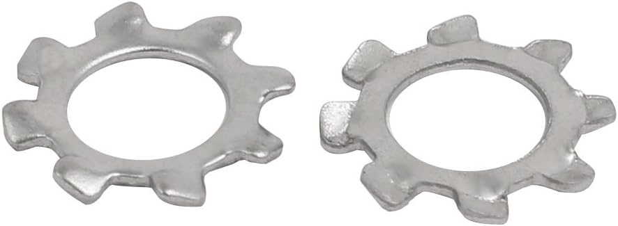 5mm Inner Quality Parts Dia Stainless Steel External Tooth Lock Washer Silver Tone 100pcs Model:40as549qo276