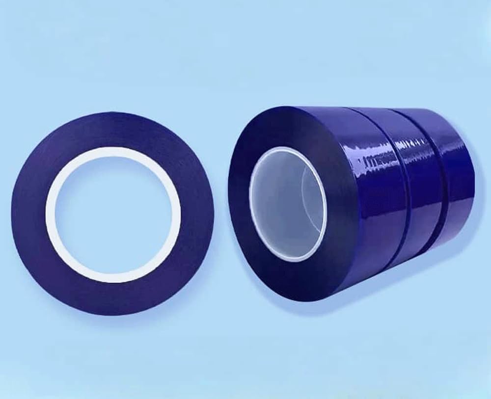 Schutzband for metallografische Metall-Leiterplattenproben – 100 m langes, blaues, halbtransparentes, elektrostatisches Folienband(100Mx80mm)