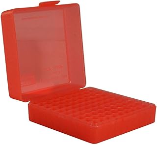 MTM P-100-22M-29 Rim Fire Box (100 Mag), Clear Red