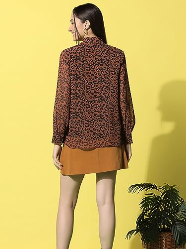 Image of Selvia Women's Animal Print Regular Top