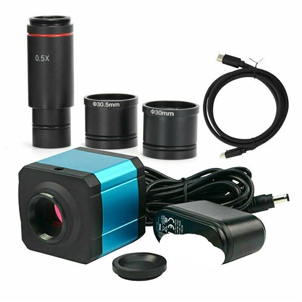 Zestaw mikroskopów przemysłowych zestaw kamer - 14 MP mikroskop przemysłowy elektroniczny okular cyfrowy HDMI USB2.0 CCD z adapterem obiektywu (kolor: 14 MP-CM1)