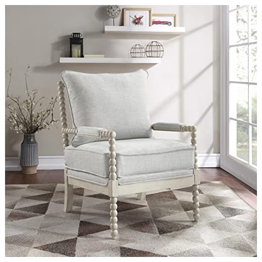 Kaylee Spindle Accent Chair in Smoke Grey