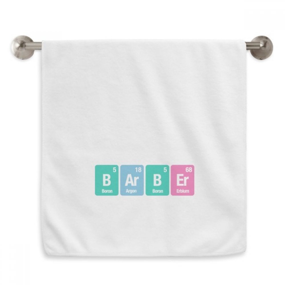 Serviettes débarbouillettes Barber Chemical Science blanches format 13 x 29 inch