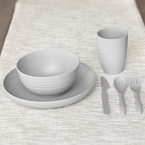 Wheat Straw Dinnerware Sets Unbreakable Dinnerware Sets Dishwasher Microwave Safe Dinnerware