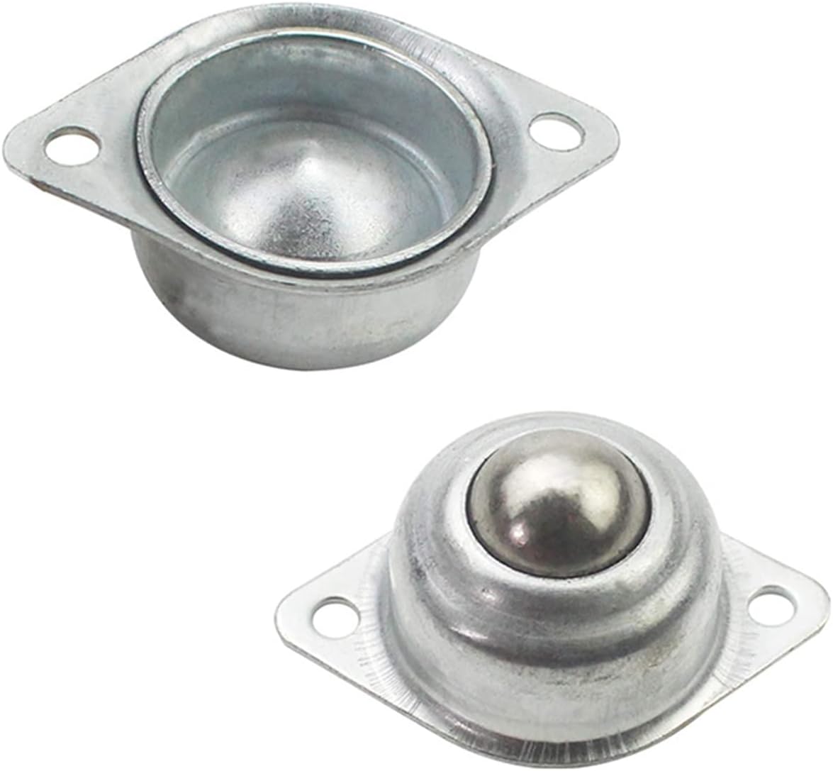 Youngran 12 Pieces CY-15A Ball Transfers Universal Rotation Ball Conveyor Wheel Caster Roller 5/8 inch Ball Bearings Leisurely (Color : Silver)