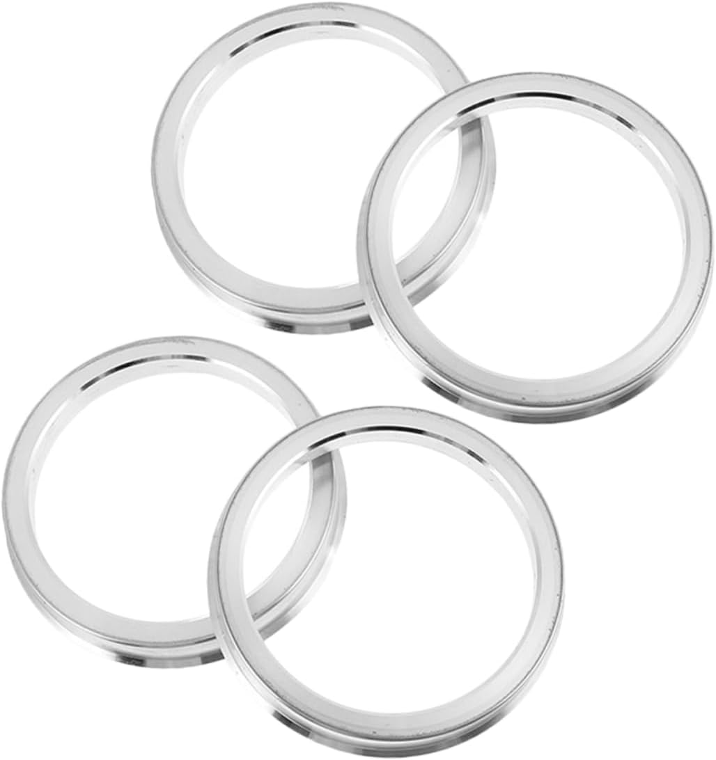 VALICLUD 4pcs Hub Centric Rings for Rims Lightweight Replacement Adapter Stable Fit for Vehicles Practical Hub Accessories Car Exterior Decorations