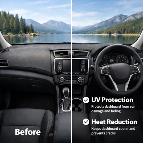 Image of Car Dashboard Cover Compatible with Jeep Compas 2021-2025, Compas Accessories, car Dashboard mat, Anti-Slip Dashboard Cover, Dash Board Cover