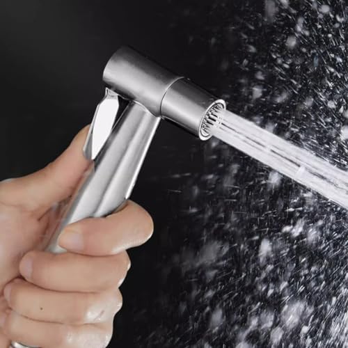 2 Pack Bidet Hand Shower, Bathroom Sink Hand Shower, Handheld Bidet Sprayer for Bathroom and Kitchen, Silver - Image 3