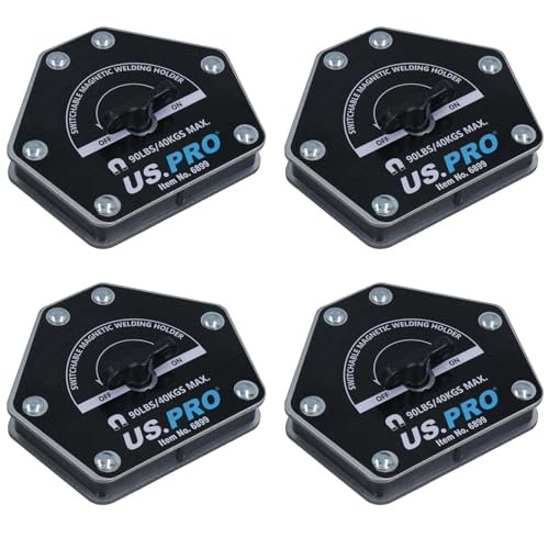 Image of AB Tools 90lb Switchable On Off Magnetic Magnet Welding Holder Support 6 Angles 4pc