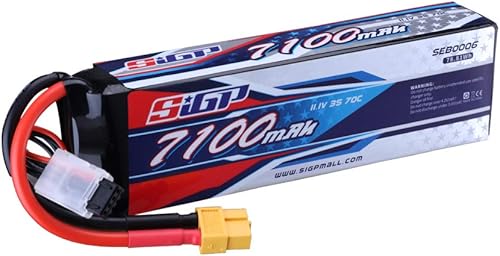 3S 11.1V Lipo Batería 7100mAh 70C Soft Pack con XT60 Conector para RC Coche Camión Tanque Barco Carreras Hobby