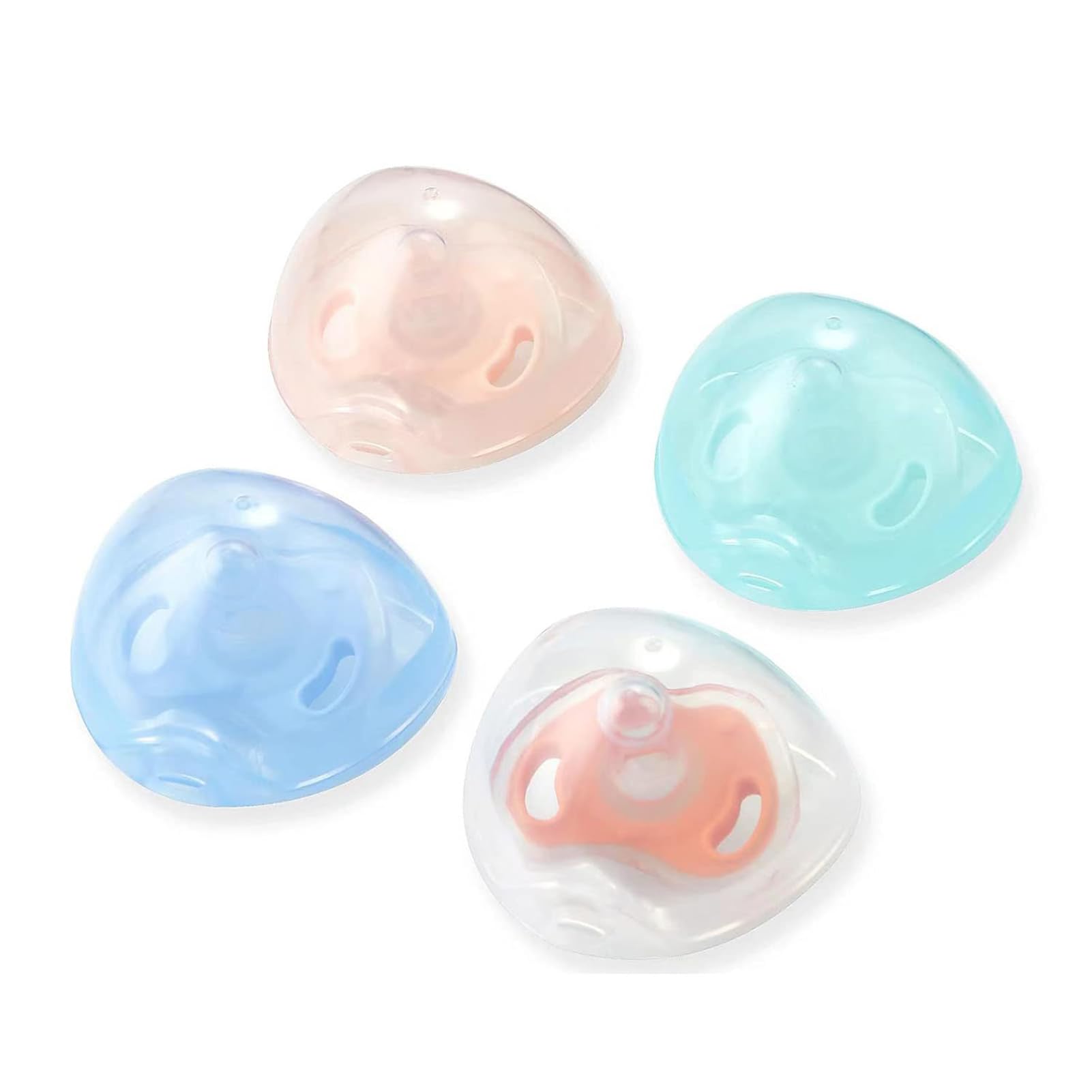 Yesmin 4 Pcs Baby Pacifier Cases - Portable Universal Sterilizing Holder Box for Travel Car & Home (White) - Image 4