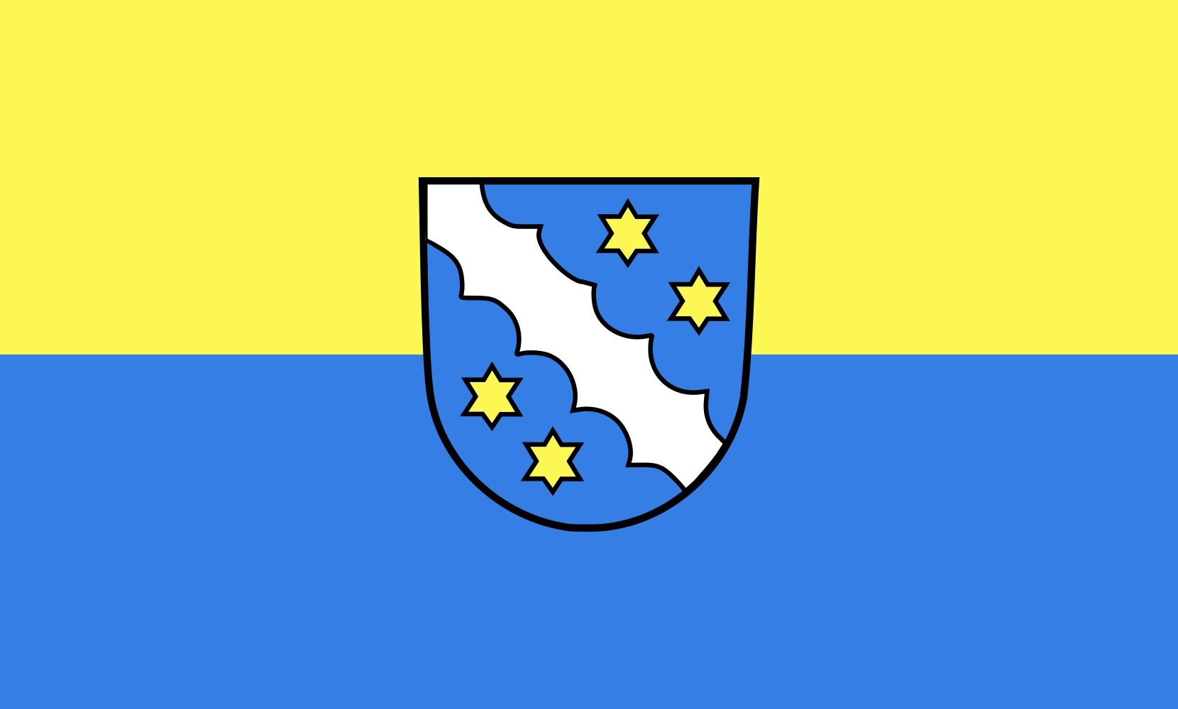 Drapeau Heroldstatt grand format 1.35m² pour mât extérieur