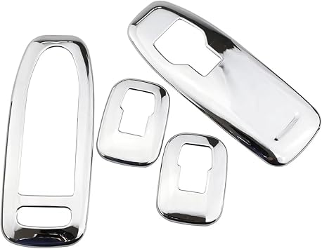 4pcs/Set ABS Chrome Car Internal Glass Window Lifter Panel Trim Sticker for Peugeot 2008 Year 2014 2015 2016 2017 2018 Acc