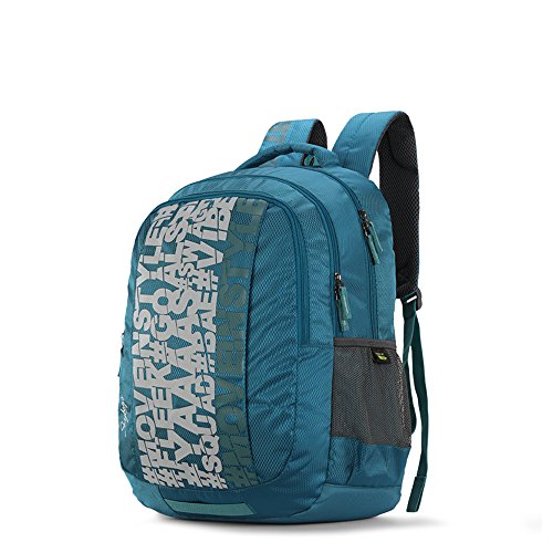 Image of Skybags 22 Litres Riddle Sea Green 46 Cms Casual Backpack With Raincover