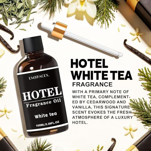 EMBRACEX 100ml Duftöl, White Tea, Hotel Duft für Diffuser und raumduft – Bild 4