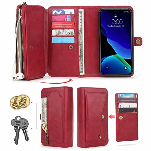 Étui portefeuille iPhone 13 Pro Max cuir finition premium