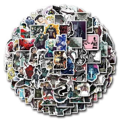 Image of Anime Kaiju No. 8 Stickers - 50+ Waterproof Vinyl Stickers for Laptop, Skateboard, Phone, Wall & More | Kafka Hibino, Defense Force, Kaiju Theme