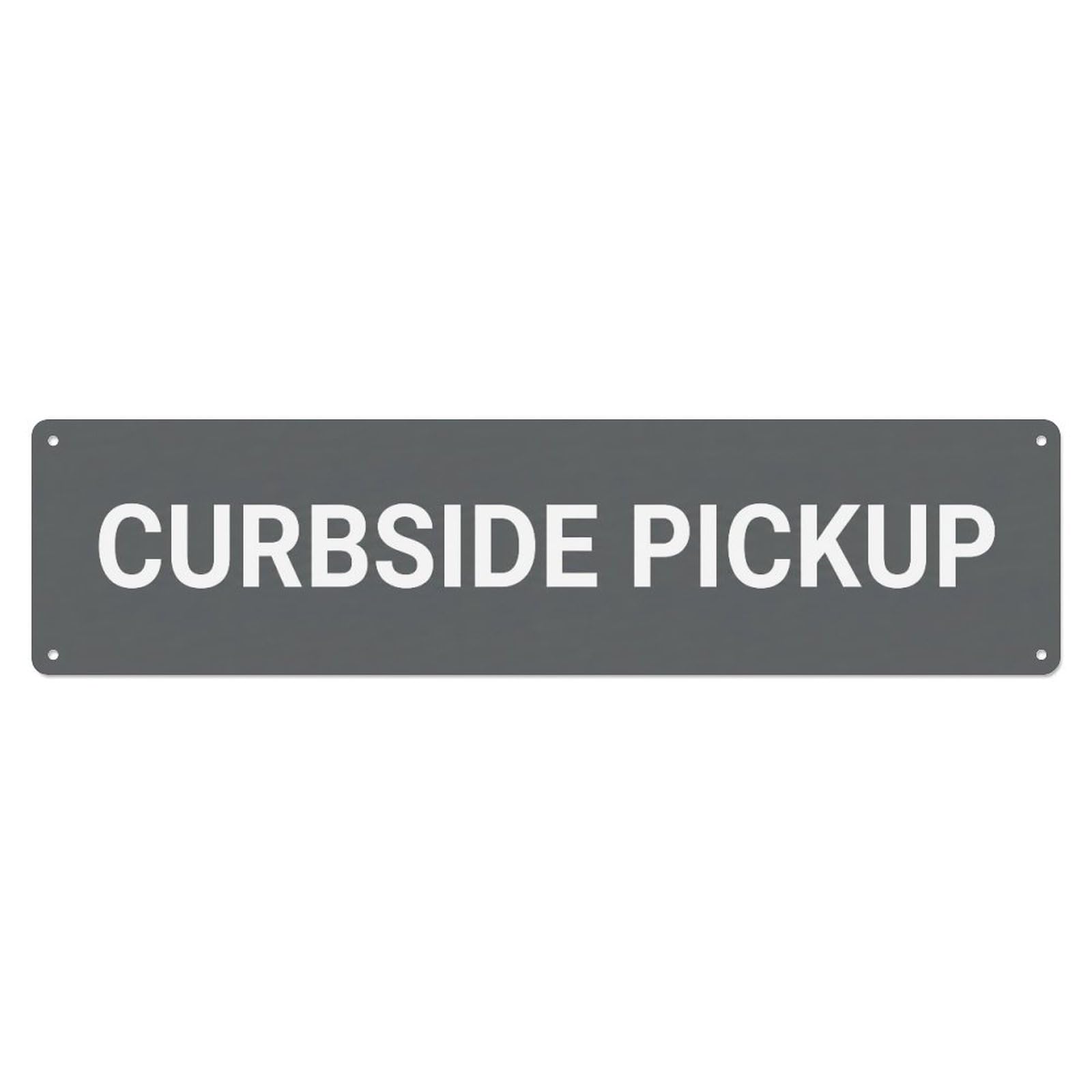 Metal Tin Sign Curbside Pickup Ready Orders