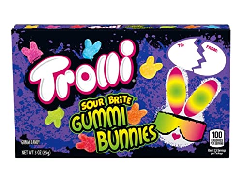Easter Sour Candy Variety Pack With Trolli Sour Brite Gummi Bunnies And Sour Patch Kids Bunnies And Warheads Chewy Bunnies #TOP1
