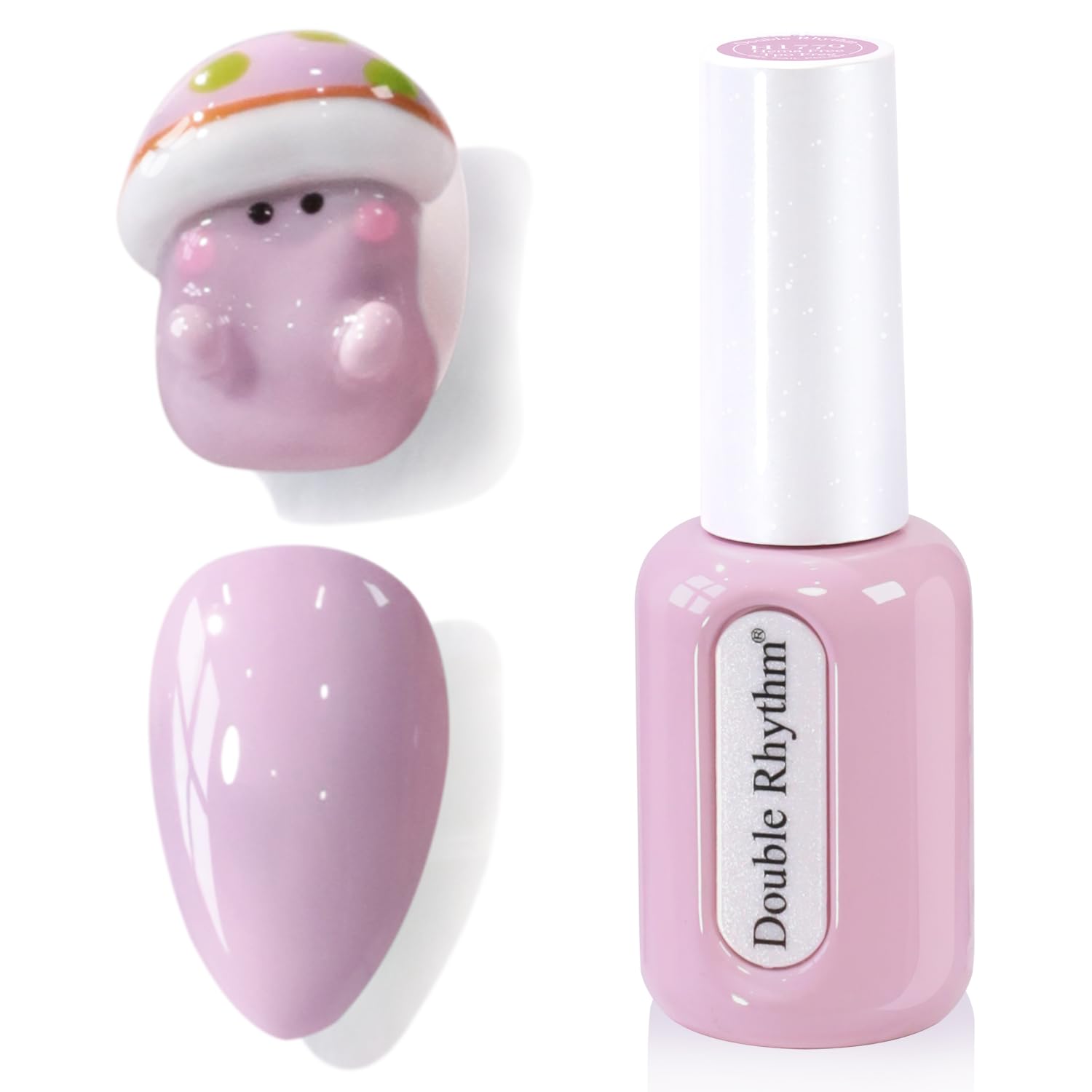 Double Rhythm Gel Polish - Dusty Lilac UV Nail Art