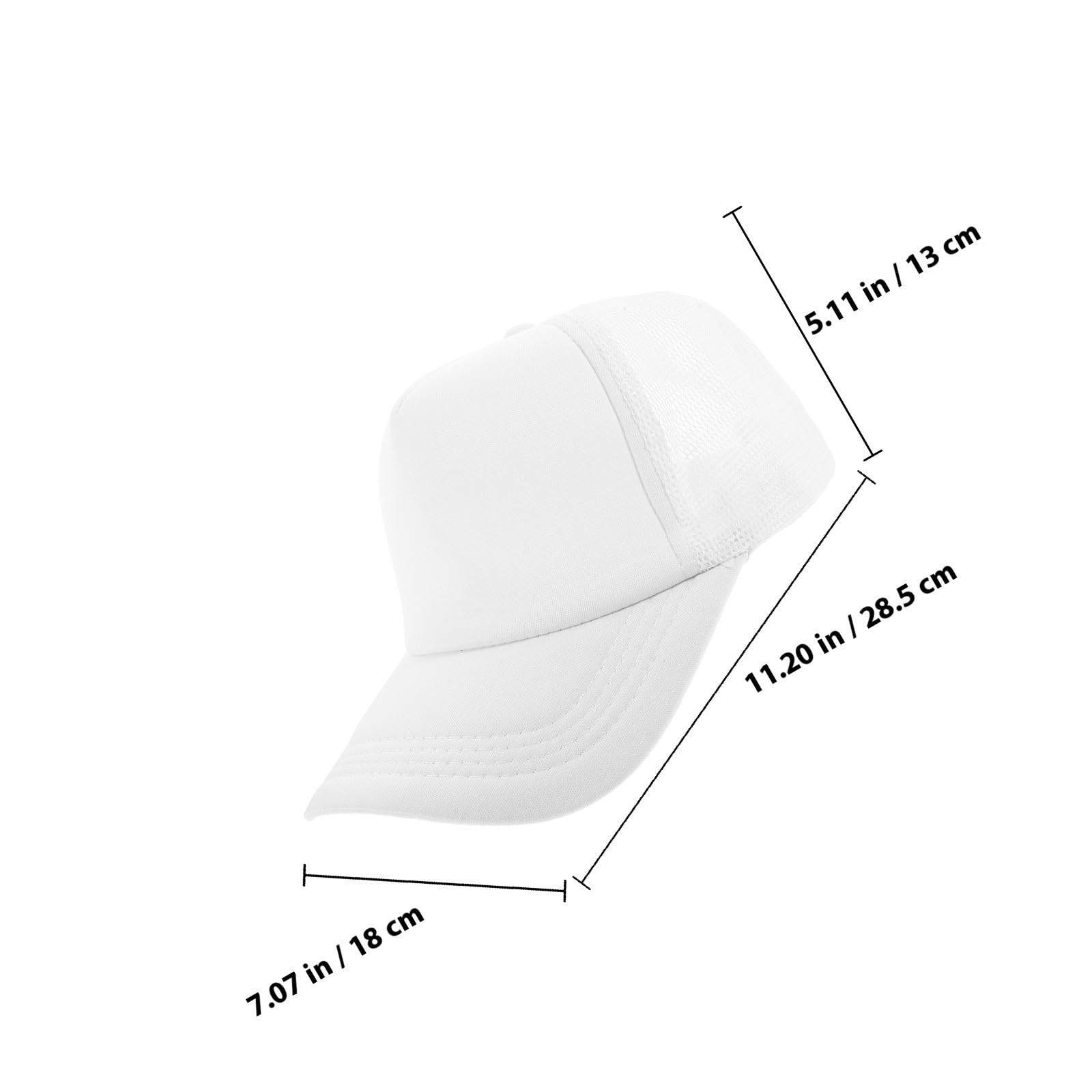 Sombrero de Sublimación DIY Azul para Vacaciones y Camping, Gorra de Béisbol de Poliéster Diseño Transpirable y Resistente, Ideal para Grupos y Eventos