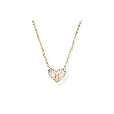 Kendra Scott Heart Letter H Short Pendant Women