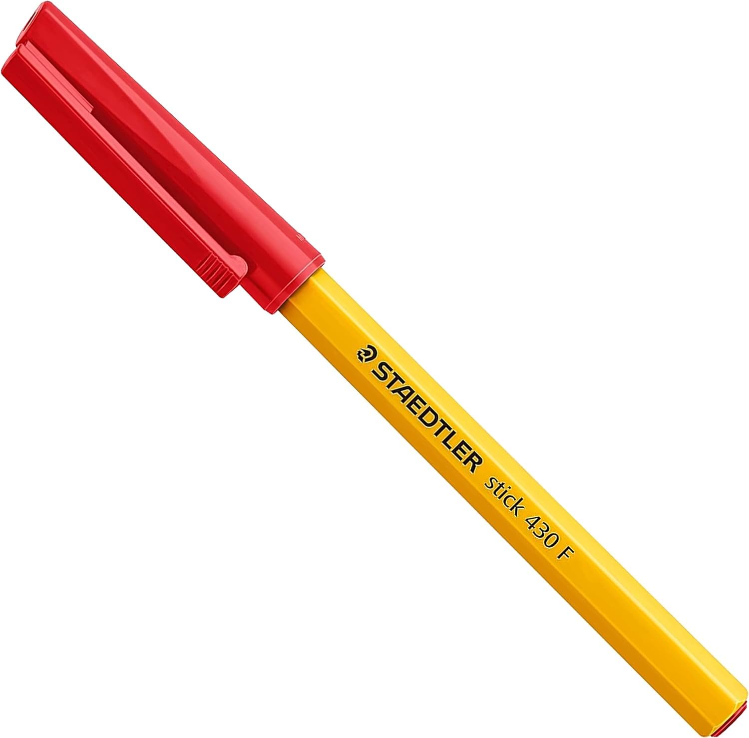 STAEDTLER Fine 0.3mm 430 F Stick Ballpoint Pens Writing Pen Smooth - Red Ink (12) - Image 4