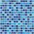 LSDECO 1"x1" Blue Blend Glass Mosaic Tiles for Swimming Pool Kitchen Backsplash Bathroom Wall (Cobalt Blue Blend, 1 Sq.Ft)