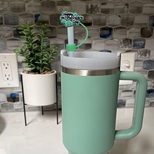 Miniatura 4 de SHANRUN - Juego de 6 fundas de popote para vaso Stanley de 4030 onzas con asa  SHANRUN de 0.39 pulgadas de diámetro (0.394 in) de diámetro, mini