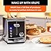 KRUPS 2 Slice Toaster with 6 browning levels and 4 easy-to-use functions, Stainless Steel, Silver