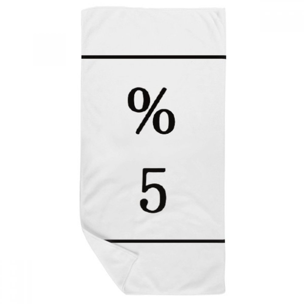 Serviette de bain douce 35x70cm imprimé clavier multicolore haute absorption pour le visage