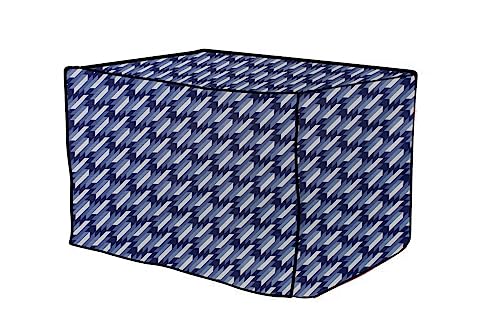 Image of The Furnishing Tree PVC Waterproof Microwave Oven Cover Compatible for Panasonic 27 L Convection NN-CD684BFDG Symmetric Pattern Blue