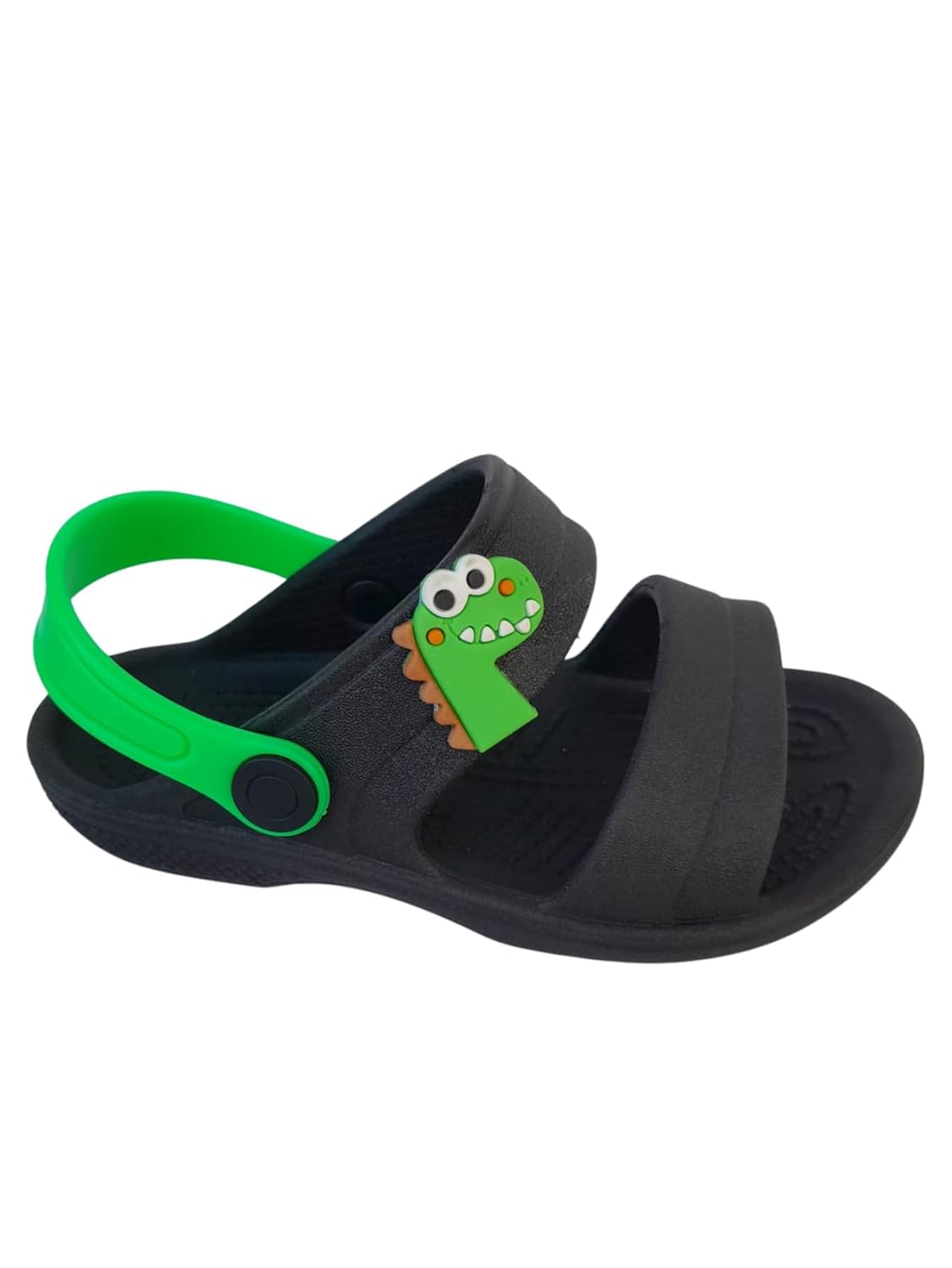 Chinelo Papete Dinossauro Infantil Shoes Kids Masculino Azul e Preto Escolar Aniversário Presente Solado Antiderrapante Material Resistente Natal – Linha Premium