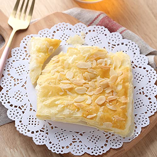 Witte kanten papieren doilies - 25,4 cm ronde papieren doilies - wegwerp papieren placemats - voor bruiloft, verjaardag, taarten, desserts, servies, voedseldecoratie, 100 stuks Witte kanten papieren doilies - 25,4 cm ronde papieren doilies - wegwerp papieren placemats - voor bruiloft, verjaardag, taarten, desserts, servies, voedseldecoratie, 100 stuks