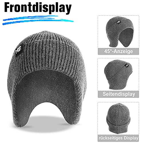 HASAGEI Wintermütze Atmungsaktiv Strickmütze Winter Thermo Mütze Weich Sportmütze Skimütze für Herren und Damen Outdoor