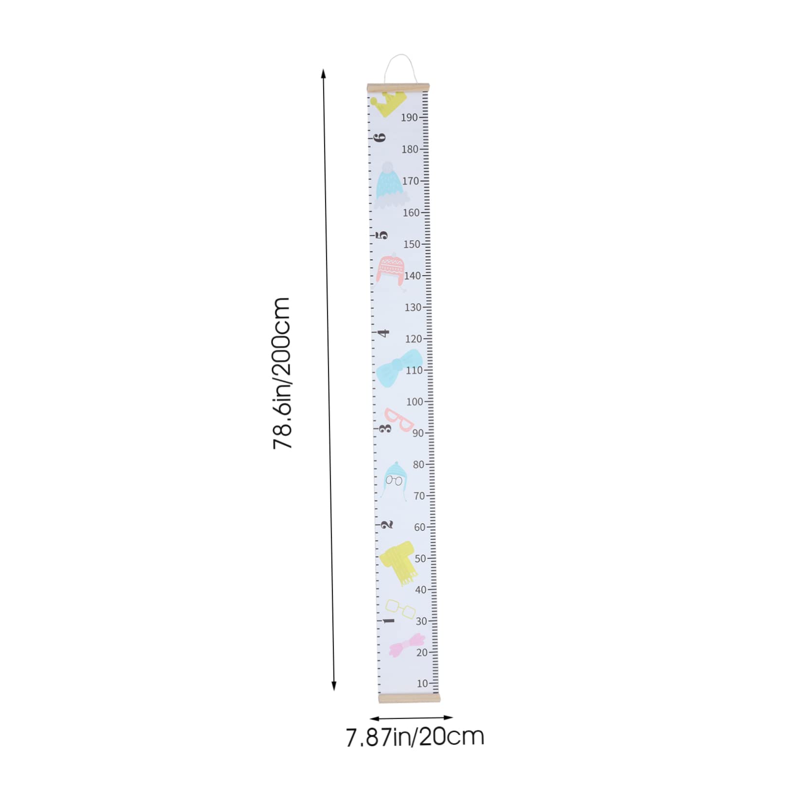 SUPVOX Adorable Children's Height Chart Wall Growth Chart for Boys and Girls Fun Hanging Height Measurement Decor