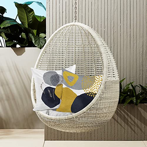 Jartinle Mustard Yellow Mid Century Modern Throw Pillow Covers 18X18 Boho Abstract Art Geometric Minimalist Pillow Covers Aesthetic For Couch Home Decor Set Of 4 #TOP3