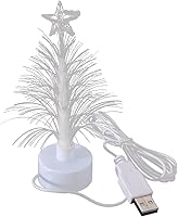 Vista 8 de Árbol de Navidad LED con luces brillantes multicolor con alimentación USB y ventosa para escritorio, luces LED brillantes para mini de 5 pulgadas, 7