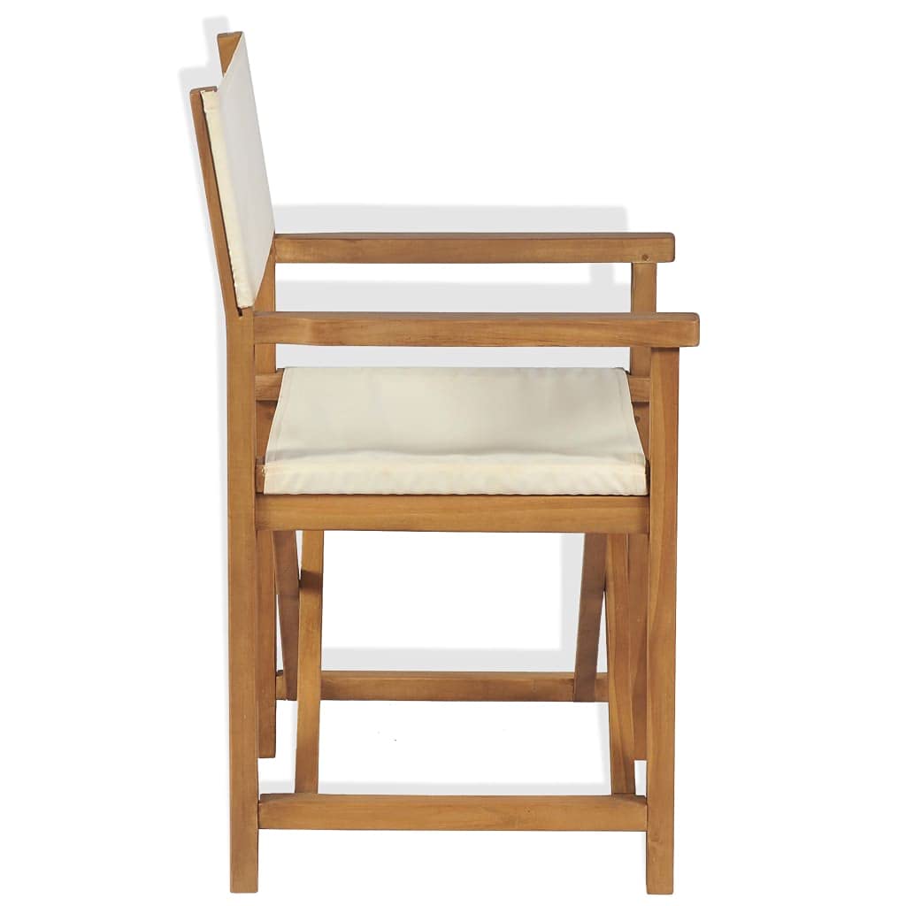 Artículos para el hogar, silla de director plegable, madera de teca maciza, muebles de traje