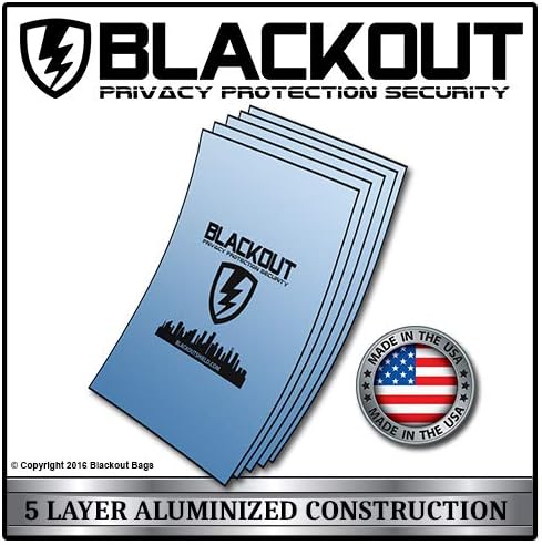 BLACKOUT Faraday Cage EMP Bags Premium Ultra Thick 20pc Prepping Kit Laptops Tablets Smartphones Hard Drives