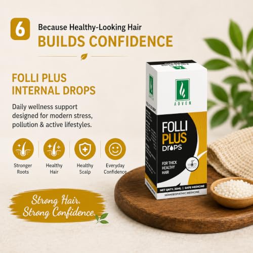 Image of Folli Plus Hair Root Nourishment & Scalp Wellness Drops | Homoeopathic Formula for Hair Strength, Scalp Health Wellness Support | 2 x 30 ml