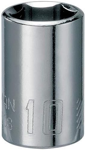 CRAFTSMAN Enchufe poco profundo, métrico, unidad de 14 de pulgada, 0.394in, 6 puntos (CMMT43508)