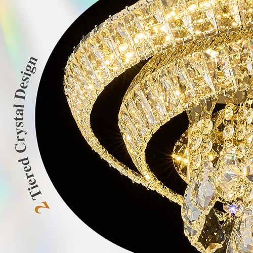 Crystal Chandeliers For Living Room Smart Gold - Image 5